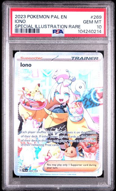 PSA 10 Iono Paldea Evolved #269/193 Pokémon card