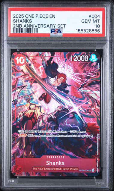 PSA 10 SHANKS ENGLISH VERSION 2ND ANNIVERSARY SET