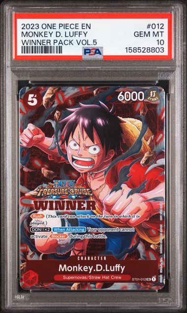 PSA 10 MONKEY D. LUFFY WINNER PACK VOL.5
