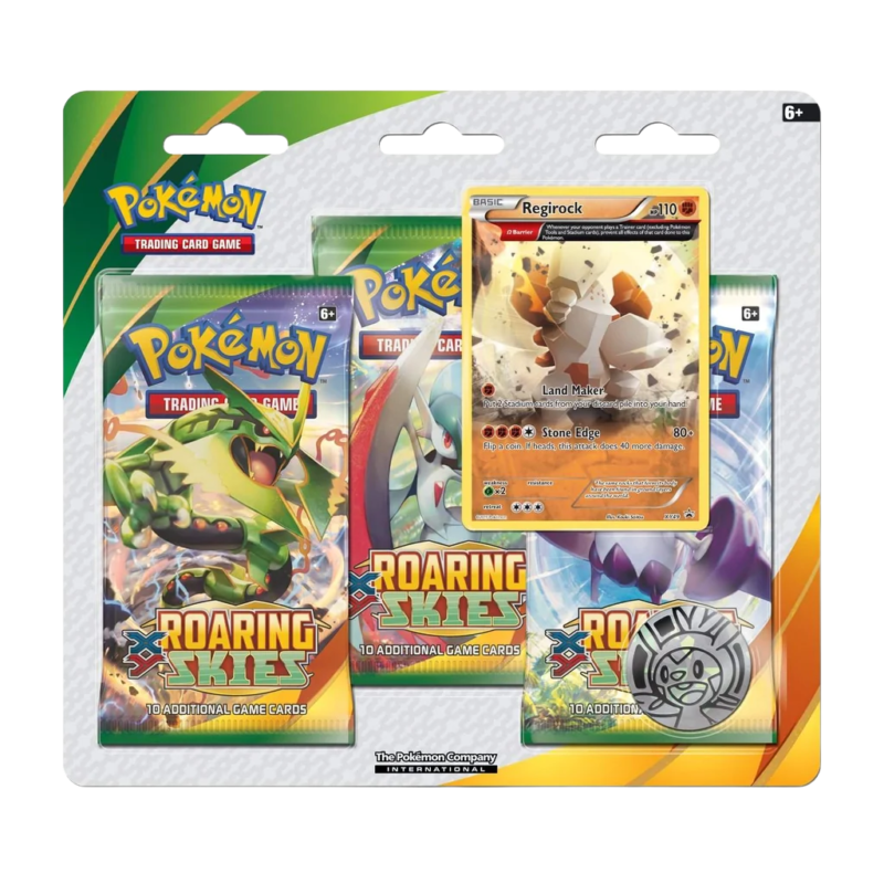 XY Roaring Skies 3-Pack Blister [Regirock Promo]