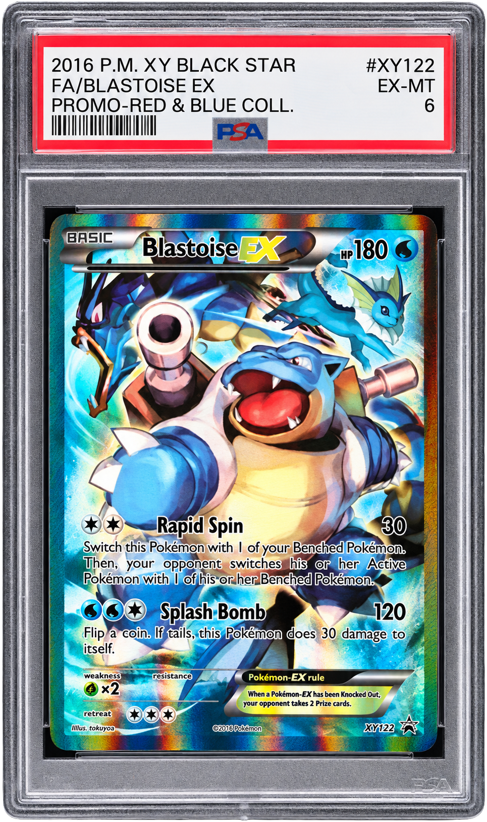 fed81028-b382-456a-8626-0fc4d72fea56 PSA 6 FA/Blastoise Ex