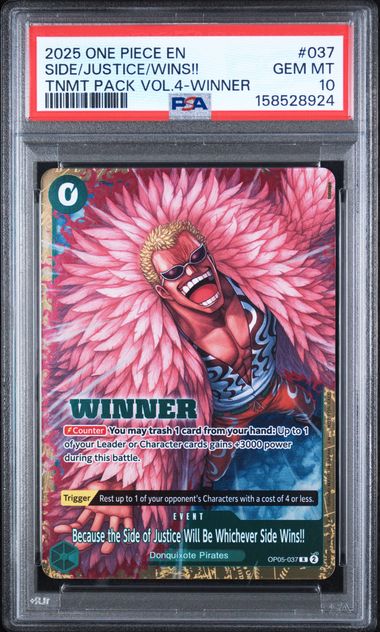PSA 10 SIDE/JUSTICE/WINS!! TNMT PACK VOL.4-WINNER