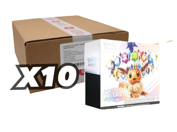 img-1092 Prismatic Evolutions ETB x10 Sealed Case