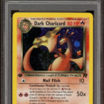 PSA 9 - 2000 POKEMON ROCKET #4 DARK CHARIZARD-HOLO 1ST EDITION