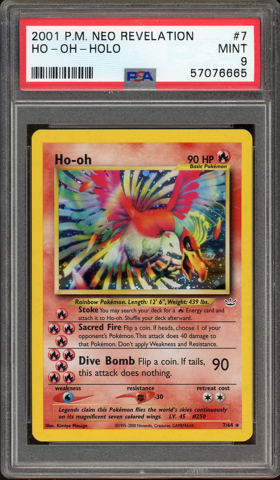 img053_a69e766b-0fb5-474e-b2ce-79a7676c74ba PSA 9 Ho-Oh Holo Neo Revelation Unlimited