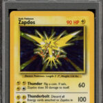 PSA 9 Zapdos Holo Base Set Unlimited