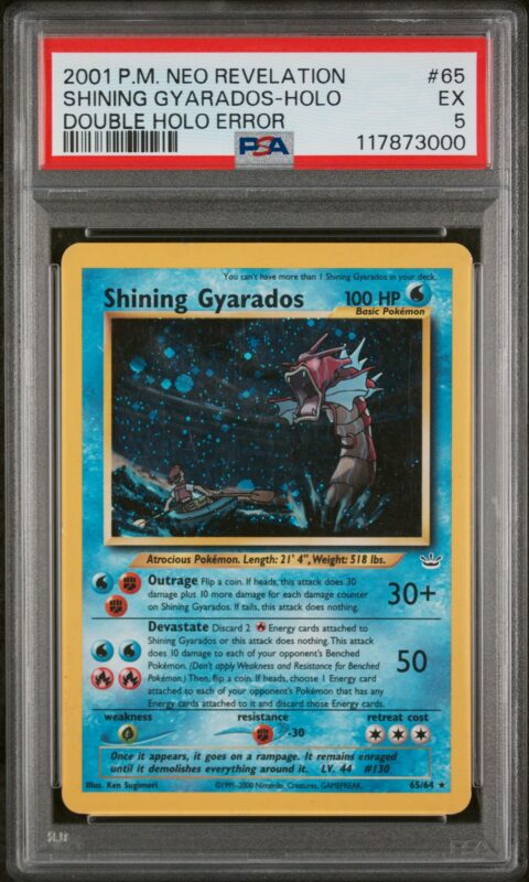PSA 5 Shining Gyarados #65/64 Neo Revelation Unlimited