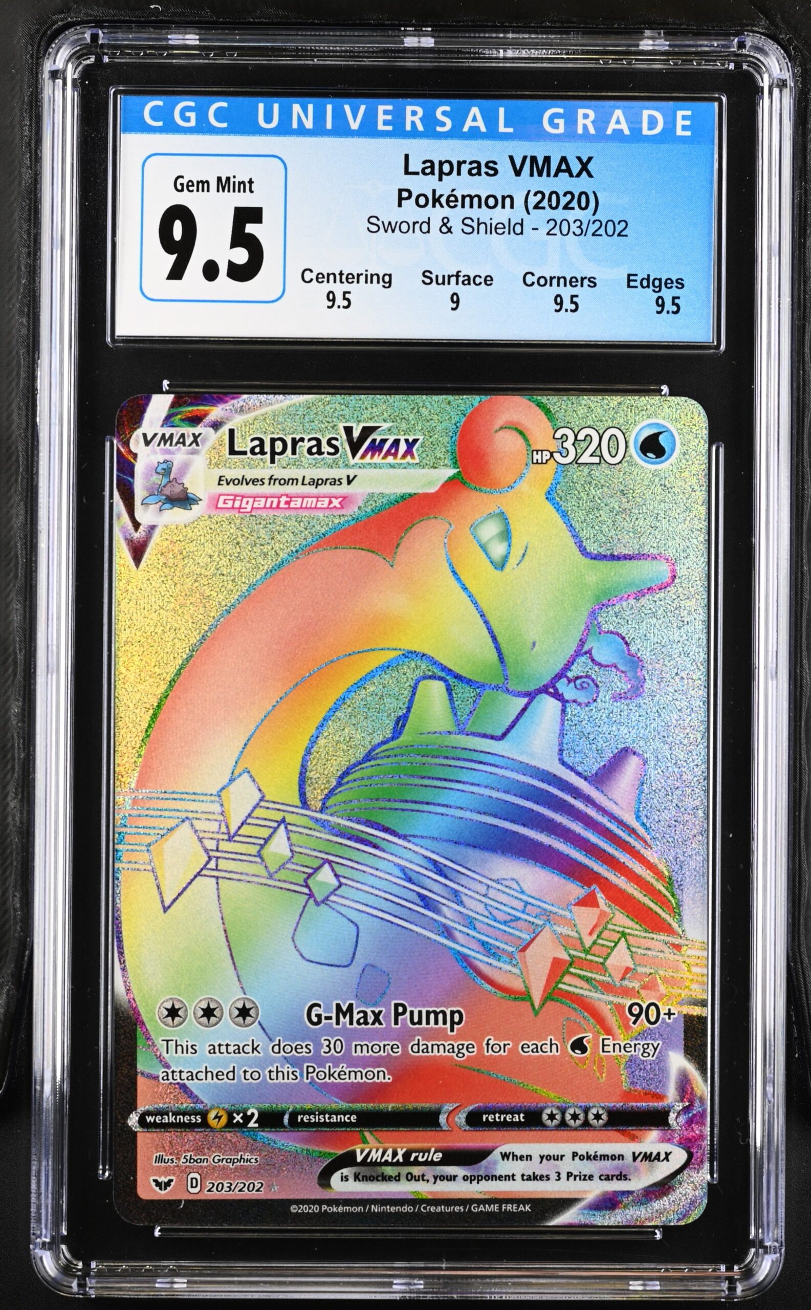 cgc3832268-121_obv CGC 9.5 LAPRAS VMAX SWORD & SHIELD