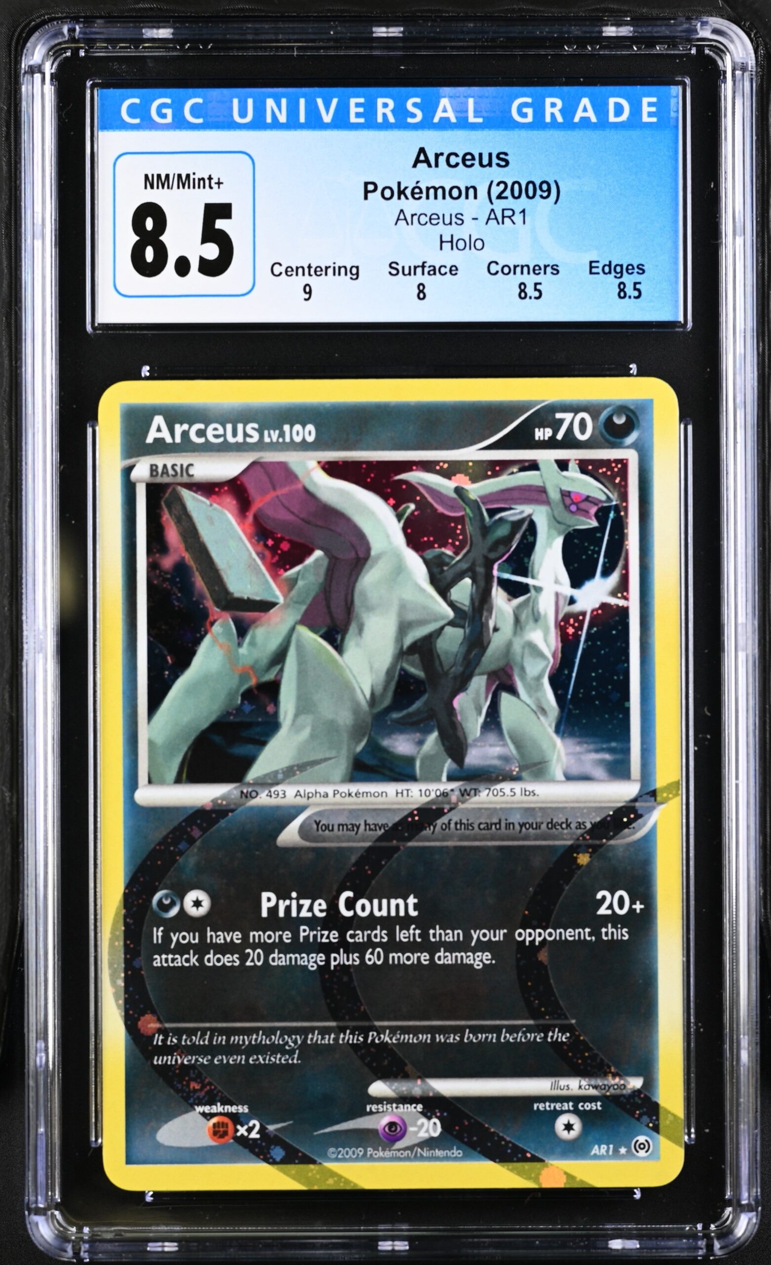 cgc3865609-002_obv CGC 8.5 ARCEUS AR1