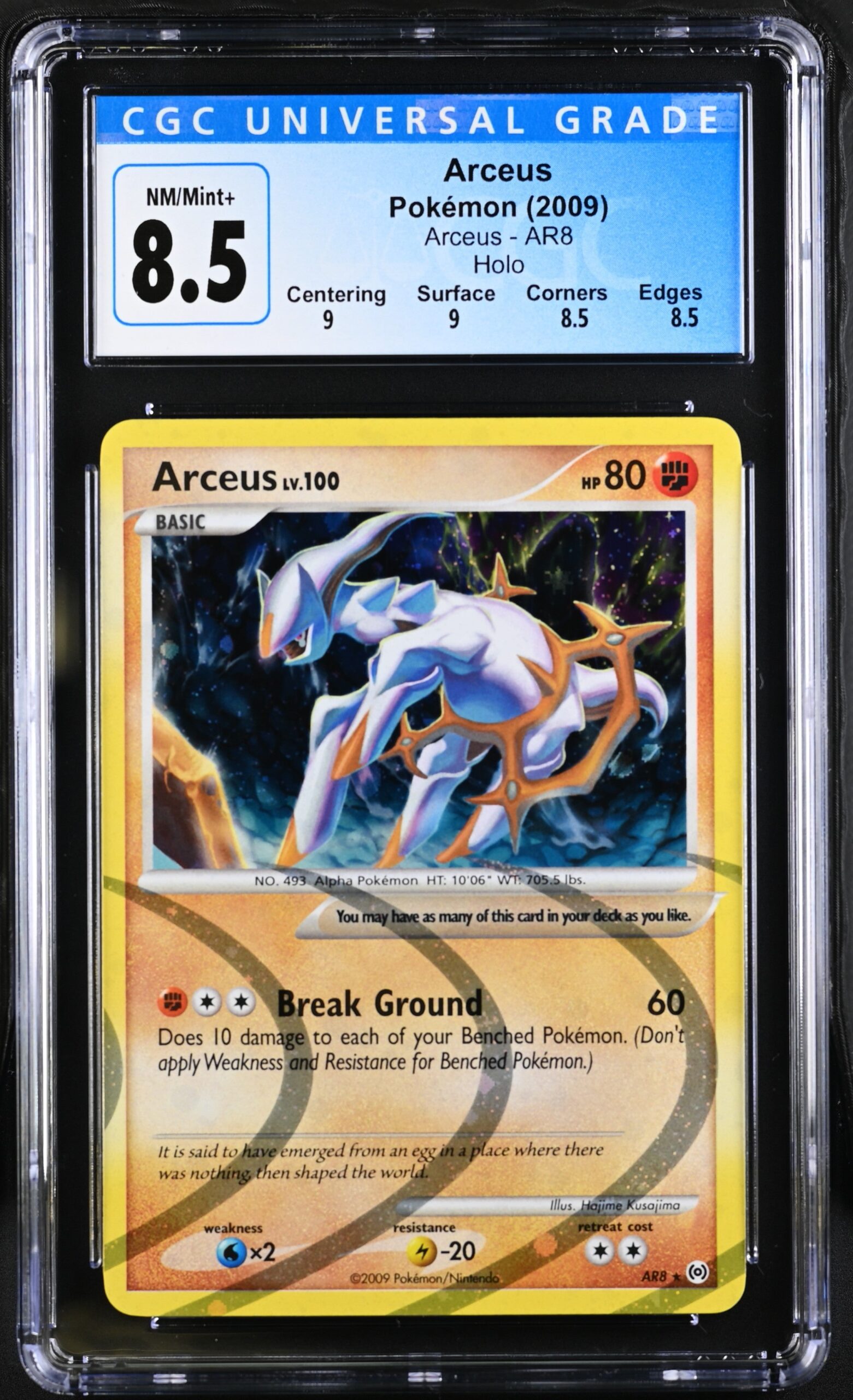 cgc3865609-030_obv CGC 8.5 ARCEUS AR8