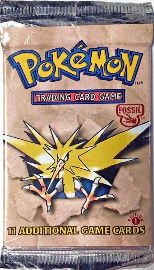 fossilzapdos1st Fossil 1st Edition Booster Pack