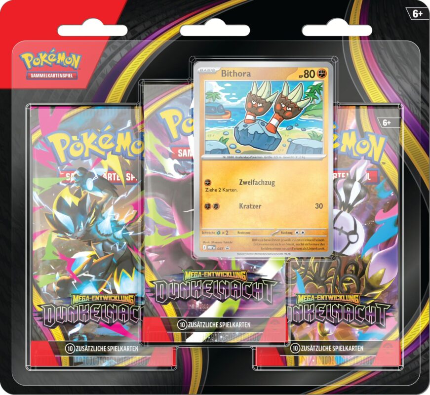 Mega Evolution — Dunkelnacht 3-Pack Blister