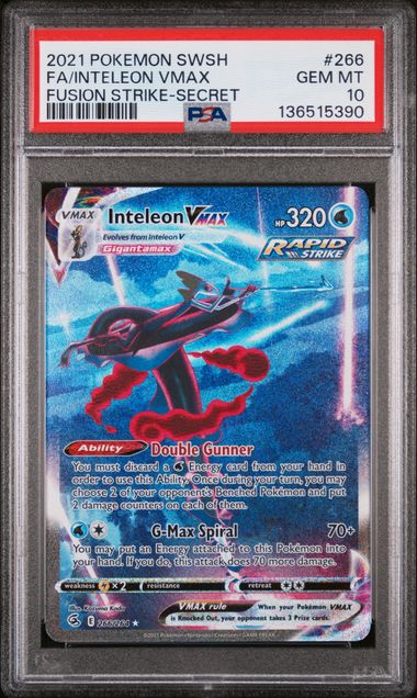 PSA 10 FA/INTELEON VMAX FUSION STRIKE