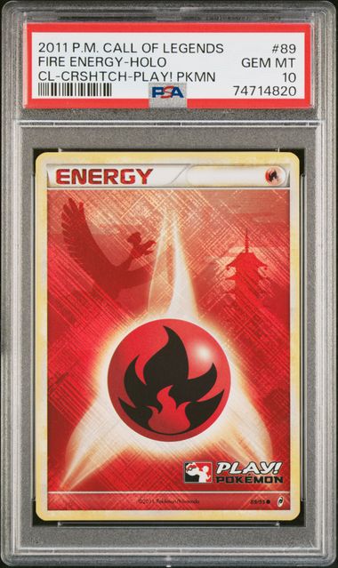 PSA 10 FIRE ENERGY HOLO CALL OF LEGENDS PLAY! PROMO